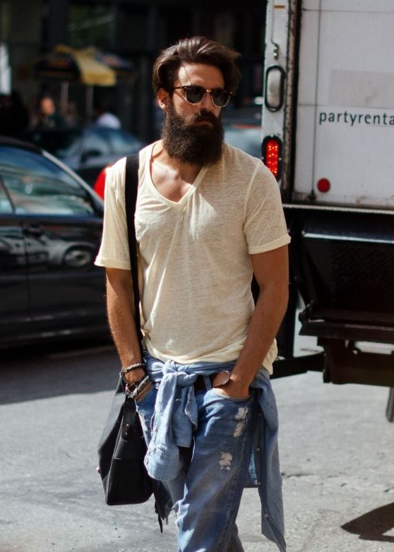 street style men with beards