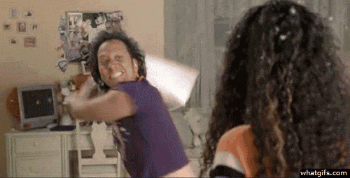 funny gifs my kind of pillow fight