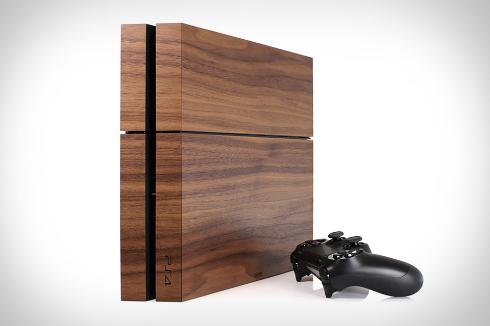 wooden ps4 cover
