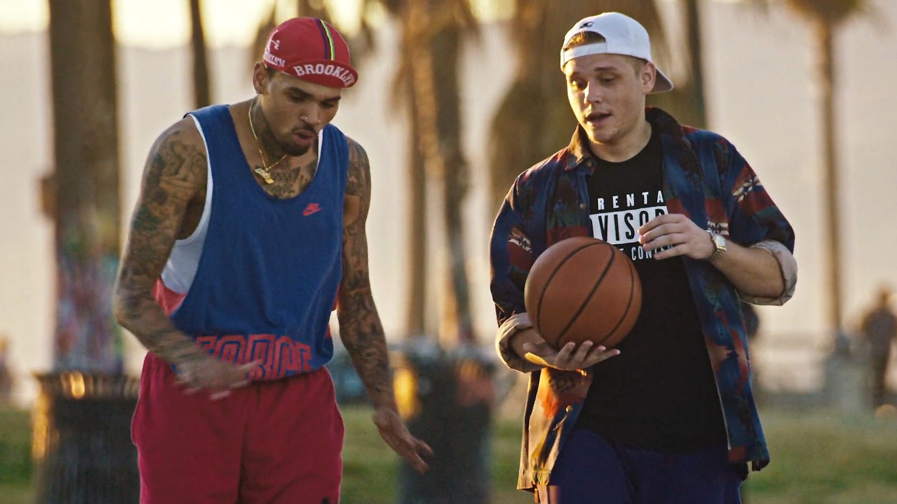 122915 music cal scruby and chris brown reenact white man can t jump video