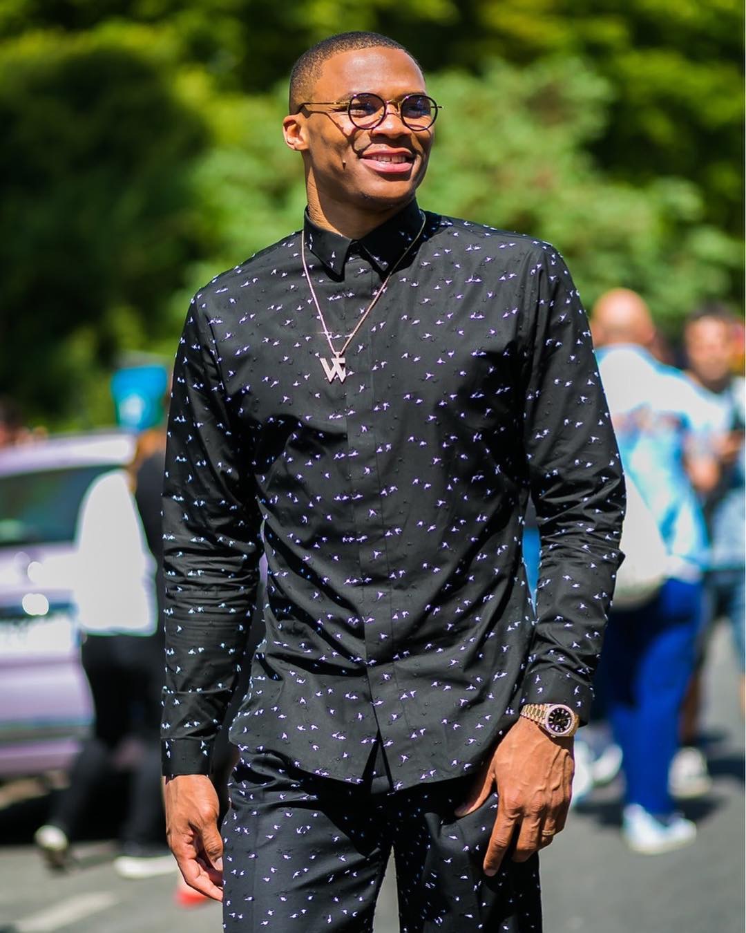 Russell Westbrook Dior Homme Paris show 4