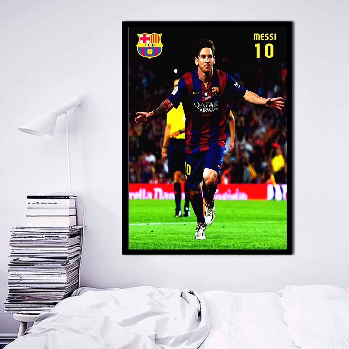  font b Messi b font 10 Soccer Canvas Art Print Painting font b Poster b