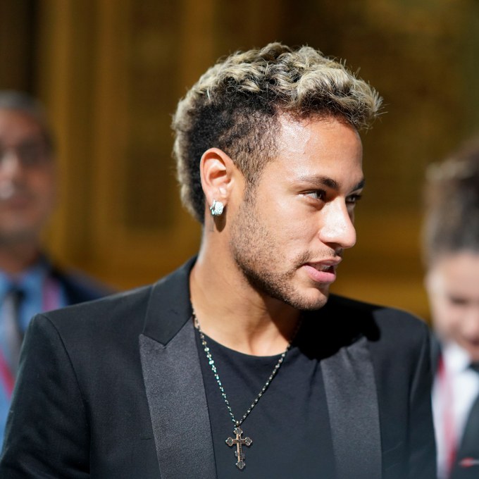 neymar soccer hair 