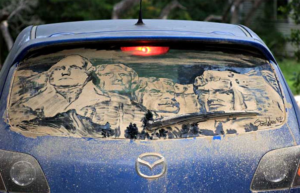 Dirty Car Rushmore