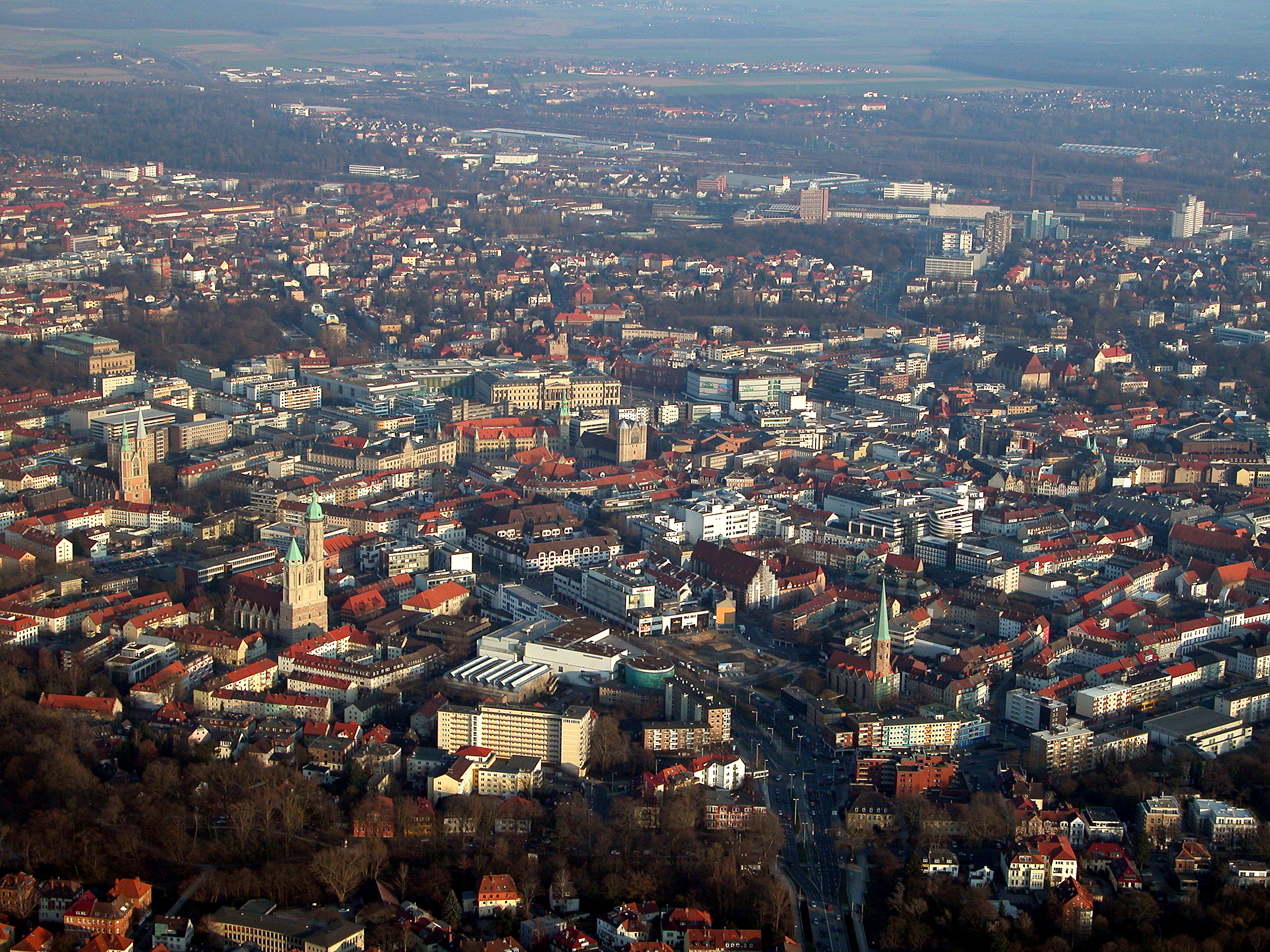 Braunschweig Luftaufnahme Innenstadt 2011