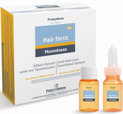 Ειδική αγωγή κατά της τριχόπτωσης, Hair Force Monodoses της Frezyderm.  Συμβάλλει στον έλεγχο της ορμονοεπαγόμενης τριχόπτωσης