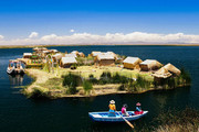 The Islands of the Uros, Lake Titicaca, Peru