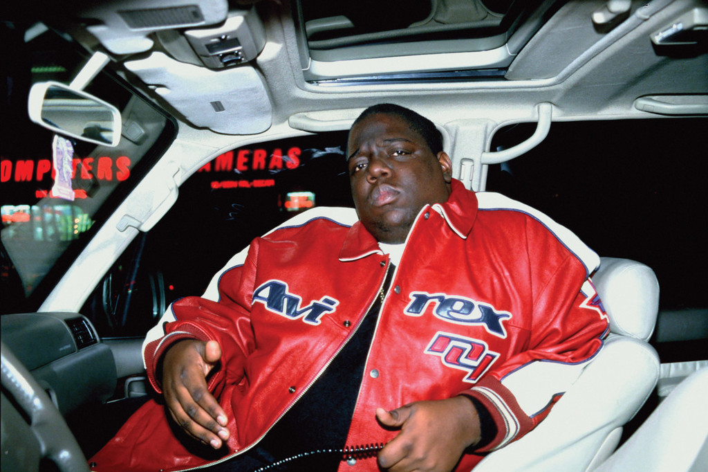 O Notorious BIG στην Times Square μέσα στο SUV του (1994).