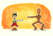 Pinocchio x Groot
