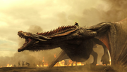 Drogon: Ο ισχυρότερος δράκος από τους τρείς. Το πιο δυνατό πλάσμα στον (γνωστό) κόσμο του Game Of Thrones. Σκορπά τον θάνατο και τον φόβο. Κάνεις μέχρι τώρα δεν μπόρεσε να τον αντιμετωπίσει.
