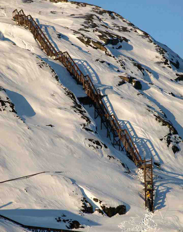 Η μεγαλύτερη σκάλα στον κόσμο βρίσκεται στις πλαγιές του όρους Niesen στις Ελβετικές Άλπεις. 
