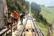 Έχει ούτε λίγο ούτε πολύ 11.674 σκαλιά τα οποία "τρέχουν" παράλληλα με το τελεφερίκ Niesenbahn, που πηγαίνει στο Mülenen (υψόμετρο 693 μέτρα). 
