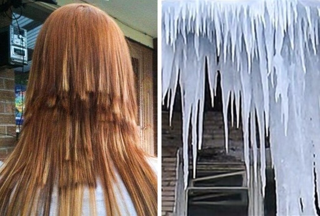 Εγώ θέλω το μαλλί μου να μοιάζει με παγωμένη στέγη!