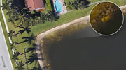 ερευνούσε τη γειτονιά στο Google Earth όταν έκανε ζουμ στη λίμνη και είδε κάτι που έμοιαζε με ένα αυτοκίνητο. 