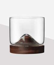 Wooden Mountain Whiskey Glass

