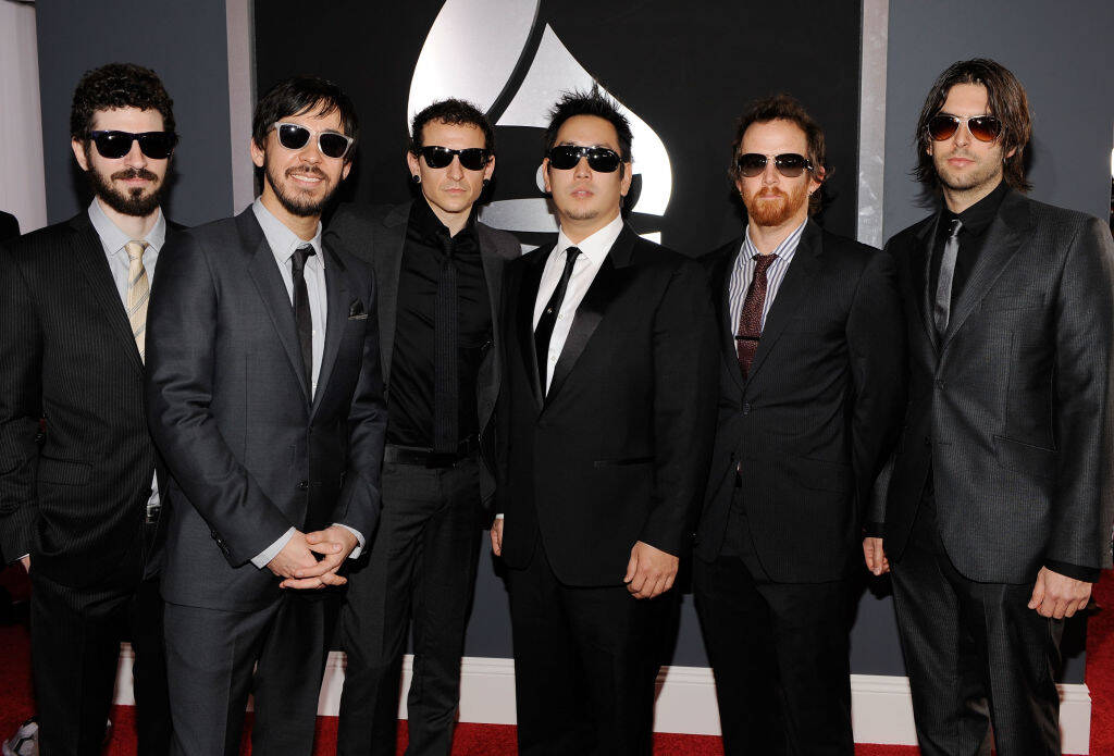 Οι Linkin Park στη βράβευση του πρώτου τους Grammy.