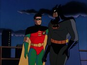Η ΕΚΜΕΤΑΛΛΕΥΣΗ ΤΟΥ ΡΟΜΠΙΝ/Είναι μεγάλη αλήθεια ότι το Batman: TAS είναι μια αρκετά σκοτεινή ιστορία, προσελκύοντας αρκετό ενήλικο κοινό. Η έντονη παρουσία του Ντικ Γκρέισον/Ρόμπιν έγινε προκειμένου να προσελκύσει περισσότερο νεανικό κοινό, εξ ου και η σειρά σε όσα επεισόδια εμφανίζονται μαζί, ονομάζεται The Adventures of Batman and Robin.