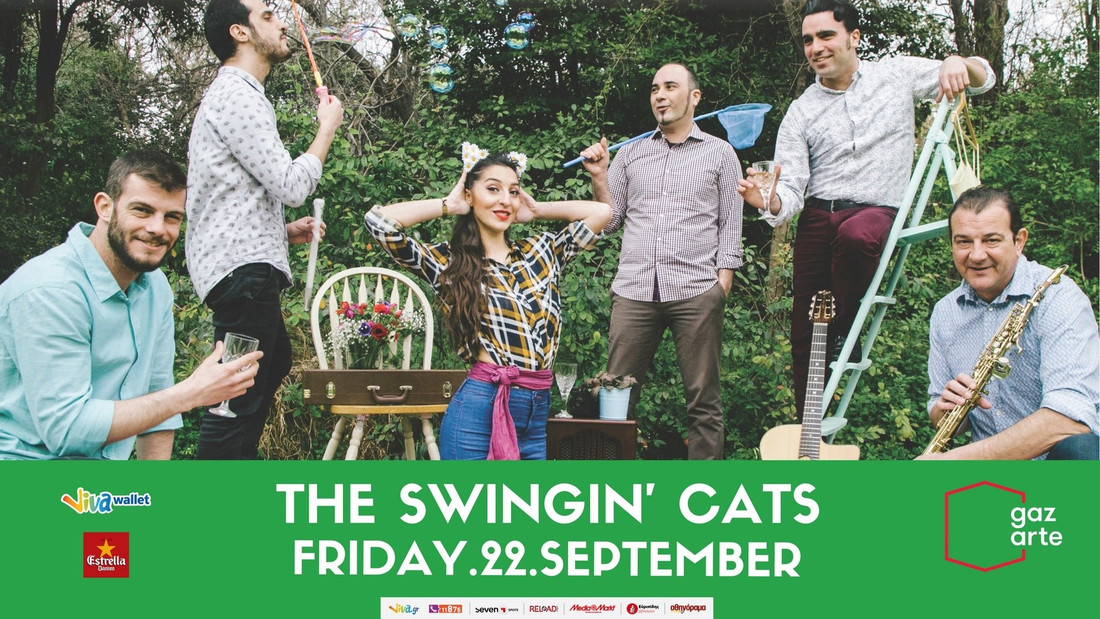 Swing ρυθμοί με τους The Swinging Cats στο Roof Stage του Gazarte