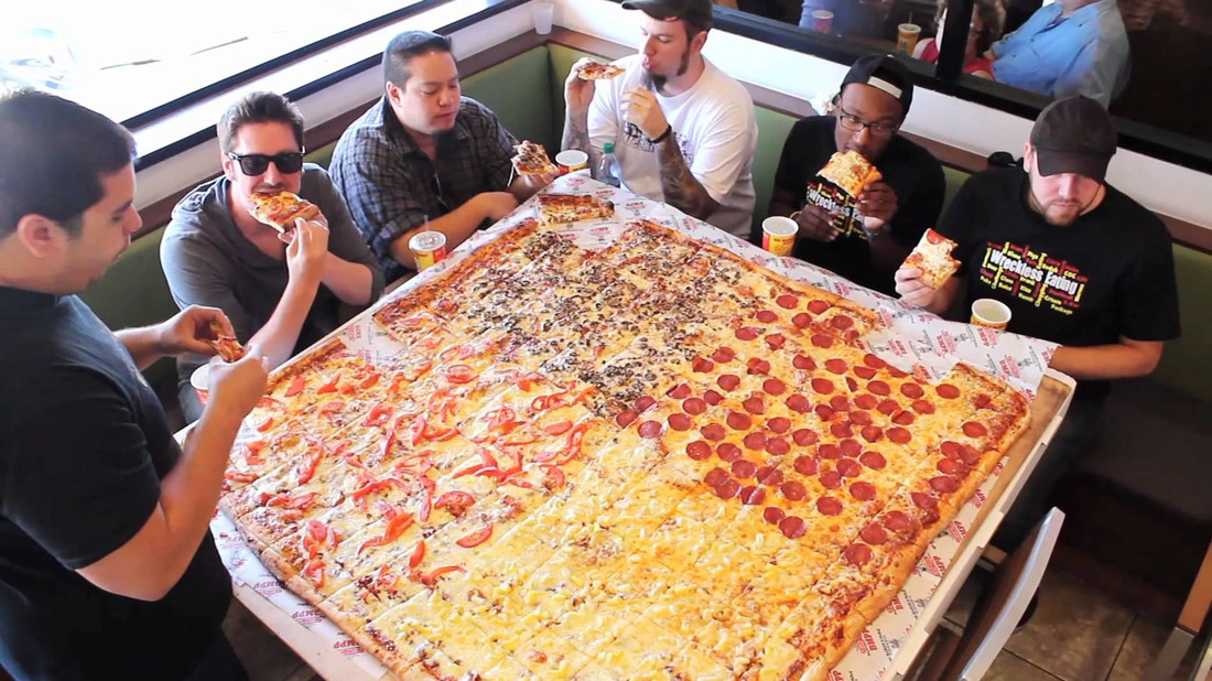 Ζηλεύουμε ήδη την μεγαλύτερη πίτσα που φτιάχτηκε στον πλανήτη