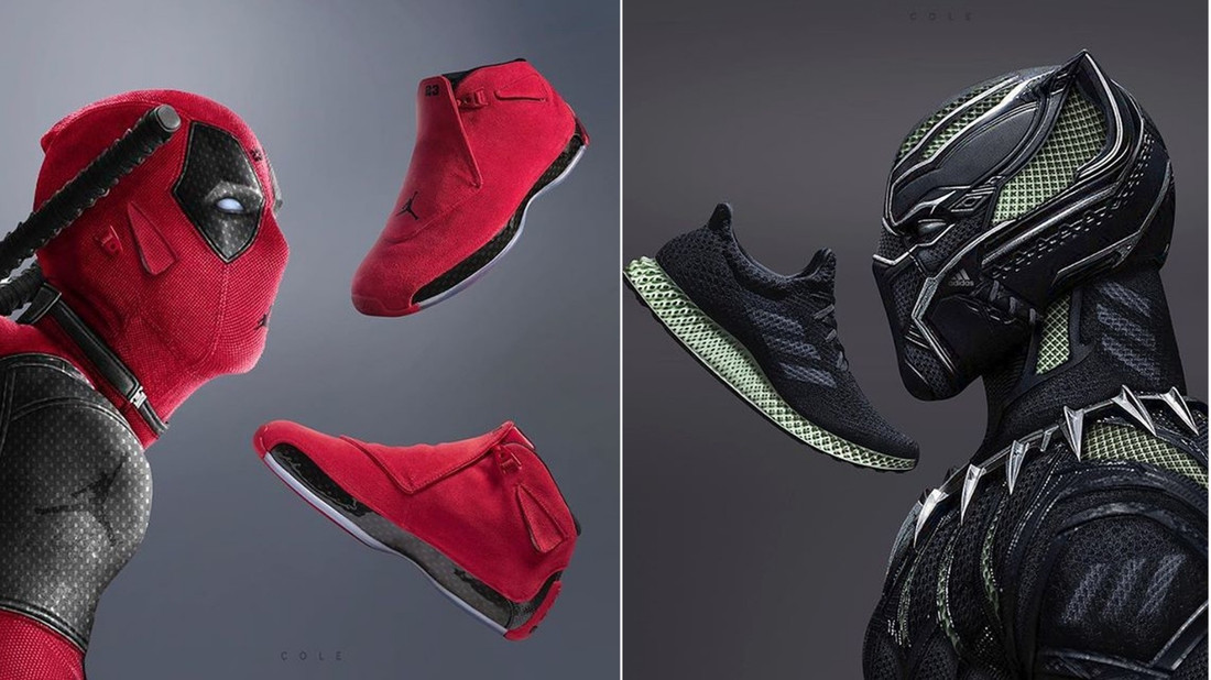 Τι σόι sneakers θα φορούσαν ο Deadpool και ο Black Panther αν έβγαιναν για μπασκετάκι;