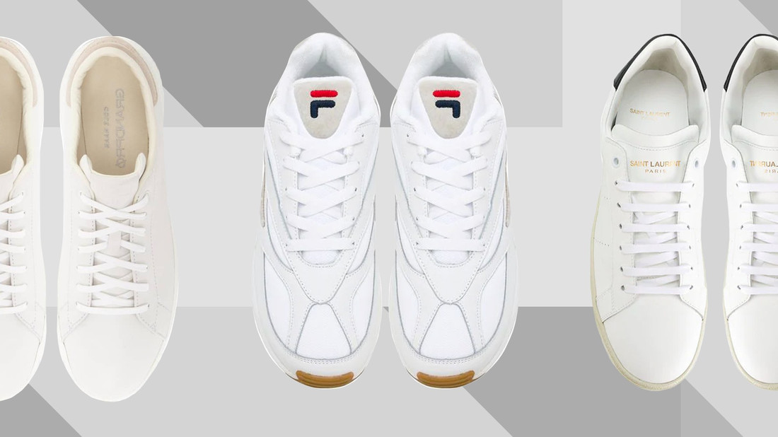 8 ολοκαίνουργια λευκά sneakers για το φθινόπωρο