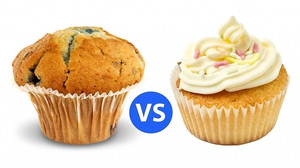 Η διαφορά μεταξύ muffin και cupcake