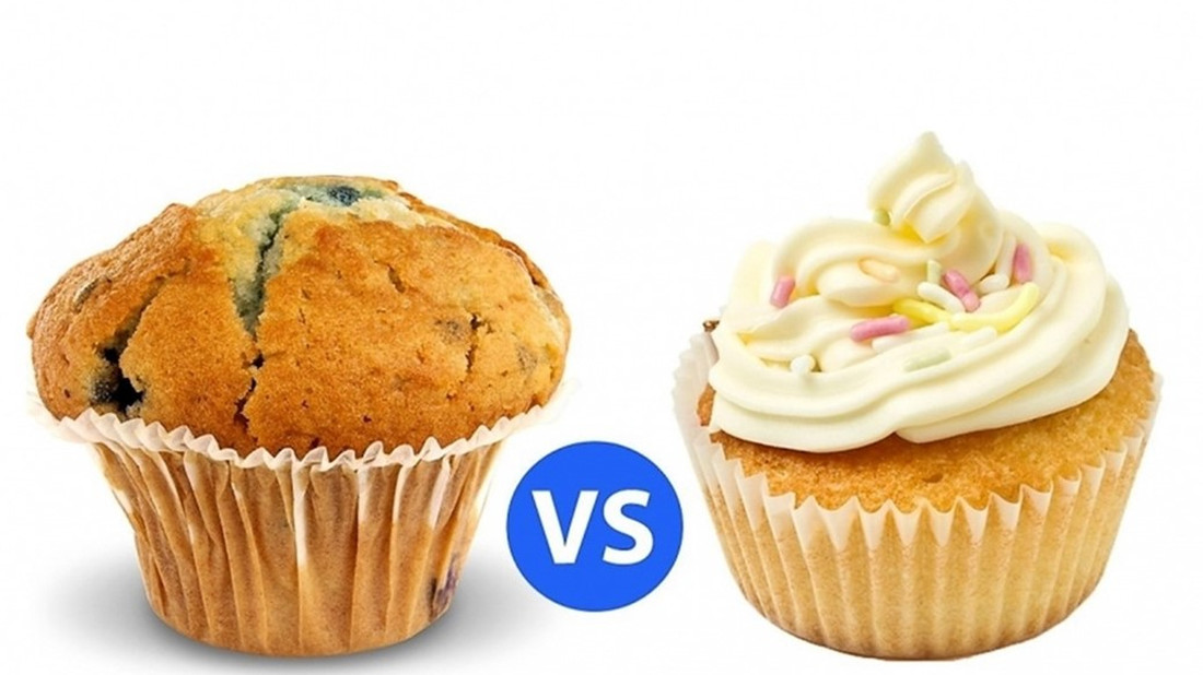Ποια είναι η διαφορά ανάμεσα σε muffins και cupcakes;