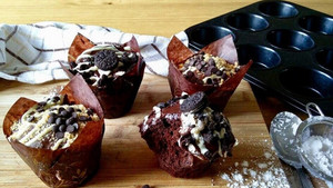 Muffins διπλής σοκολάτας