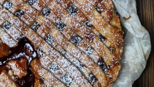 Pasta Flora με μαρμελάδα φράουλα