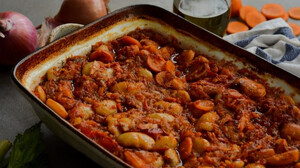 Γίγαντες κοκκινιστοί στο φούρνο