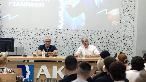 Debate με τον Παναγιώτη Γιαννάκη στην Ανώτερη Σχολή ΑΚΜΗ
