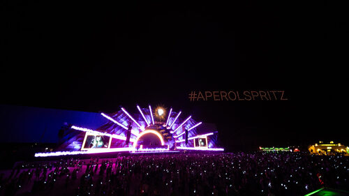 Το Aperol απογείωσε το Primer Music Festival 2025 με ένα μοναδικό drone show!