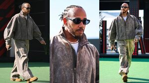 Ο Lewis Hamilton έβαλε το denim look στην pole position Ο Lewis Hamilton έβαλε το denim look στην pole position