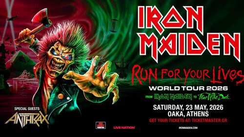 Oι Anthrax special guests στους Iron Maiden!