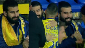 Ένας οπαδός της Αρούκα έκανε πράξη το «μια κερκίδα μόνος του»